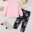 thumbnail image 4 of NIEWTR Toddler Baby Girl Clothes Girl Outfit Long Sleeve Pants Or Skirt Sweatshirt Pants Fall Winter Clothes Set Girl Gift Set Pajamas & Dailywear Set,6-9 Months, 4 of 8