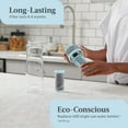 thumbnail image 2 of Contigo Clybourn Plastic FreeFlow Filter Water Bottle with AUTOSEAL Lid 24 oz., Salt, with Replacable Filter, 2 of 6