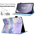 thumbnail image 3 of Funda para Samsung Galaxy Tab A9 Plus 11" 2023 con soporte, color morado, 3 of 7