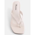 thumbnail image 5 of No Boundaries Women's Kitten Heel Thong Sandals, 5 of 5