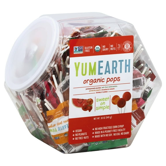 YumEarth Lollipop Center Bin 125 Count Organic 30 oz