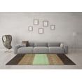 thumbnail image 3 of Ahgly Company Indoor Rectangle Abstract Light Blue Modern Area Rugs, 2' x 5', 3 of 4