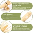 thumbnail image 3 of Bamboo Matcha Whisk with Long Handle and Stand, Traditional Japanese Chasen Matcha Stirrer, Bamboo Whisk for Matcha Tea (1 Set Bamboo Whisk), 3 of 8