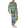 thumbnail image 2 of Sikiie Construction Machinery Mens Pajama Set, Soft Warm Long Sleeve Sleepwear, Cozy Button-Down Pjs for Men-XX-Large, 2 of 7