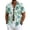 Light Green, variant on Uwinwear Men's Linen Cotton Short SleeveButton Up Shirts Lightweight Tops V Neck Hawaiian Summer Beach Printed Casual Shirts Breathable Casual Wear,Light Blue,S