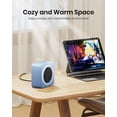 thumbnail image 3 of Calentador Space Heater Gaiatop Mini, ligero, cerámica PTC, 500 W, color azul, 3 of 7