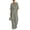 27#q Army Green, variant on Linen Blend Wide Leg Jumpsuit for Women V Neck High Waist One Piece Outfit for Casual Summer Wear Mint Green S