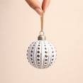 thumbnail image 4 of Shatterproof Christmas Ornaments Painted Vintage Tree Hanging Baubles Decorative Gift Set Holiday Party White 12 Pack, 4 of 9