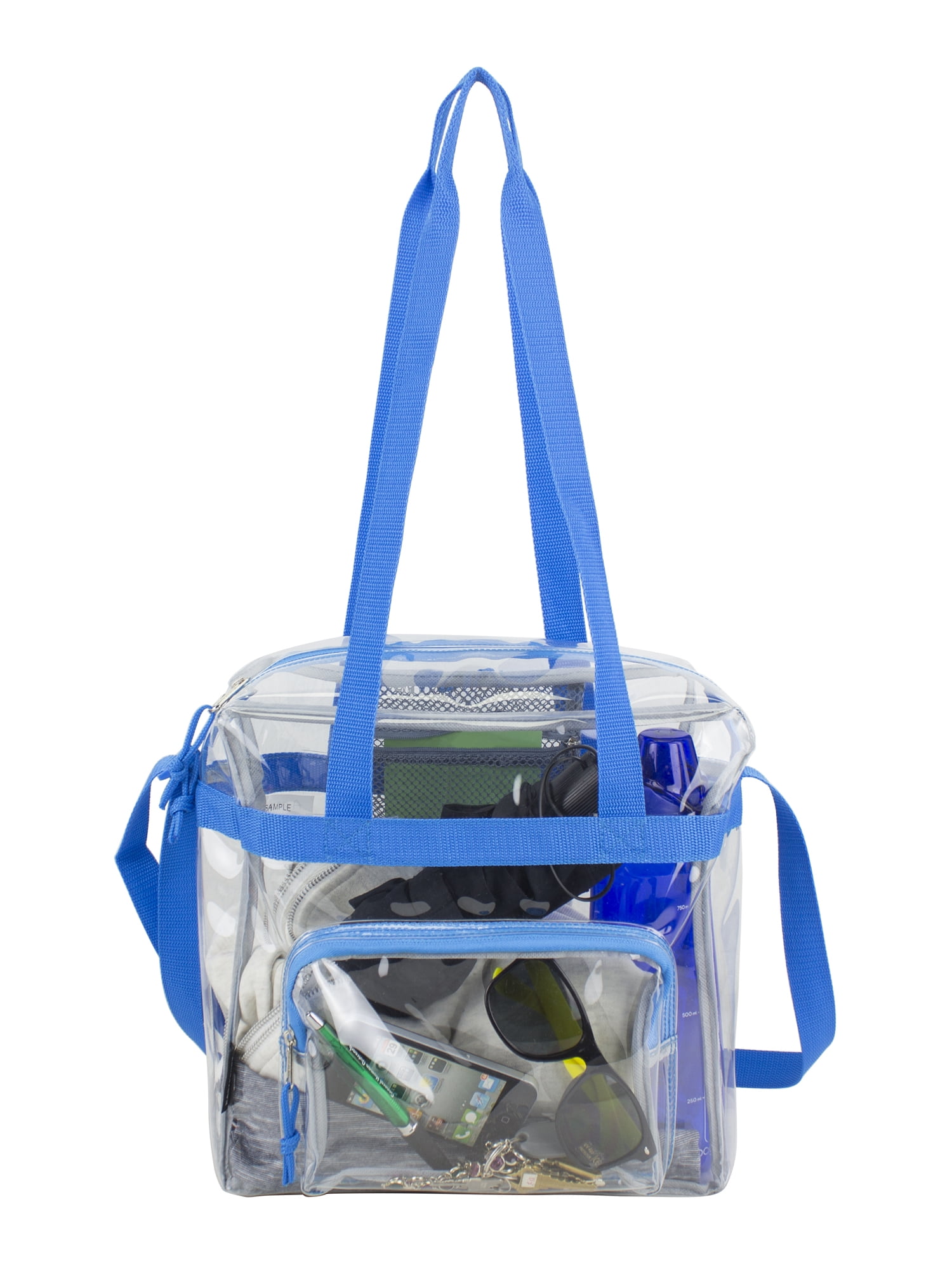 Eastsport Unisex Clear Stadium Approved Tote Royal Blue