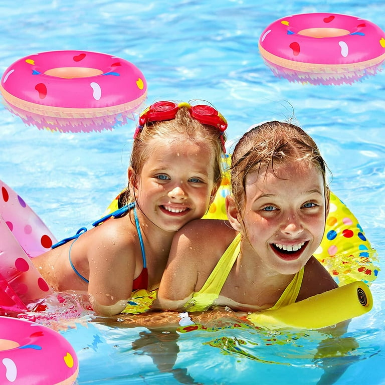 6pcs Inflatable Pool Donuts Mini Donut Inflatables Toys Small Swimming Ring for Kids type style5