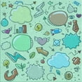 thumbnail image 1 of Ahgly Company Machine Washable Indoor Square Transitional Mint Green Area Rugs, 6' Square, 1 of 7