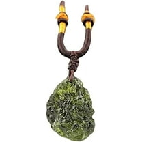 Moldavite Necklace,Raw Czech Meteorite Healing Crystals And Stone Necklace,Irregular Shape For Each
