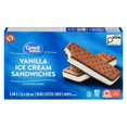 thumbnail image 1 of Great Value Vanilla Ice Cream Sandwiches in a Box, 12 x 120mL, 1 of 9