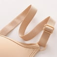 thumbnail image 3 of AOMPMSDX Women'S Front Side Buckle Lace Edge Without Steel Ring Movement Seamless Gathering Adjustment Yoga Sleep Large Bra Khaki 34, 3 of 8