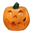 thumbnail image 6 of Northlight 9.75" Jack-O-Lantern Animated Double-Sided Halloween Pumpkin - Orange/Green, 6 of 10