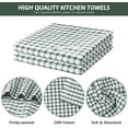 thumbnail image 2 of NOTIVIBE 12 Pack Cotton Kitchen Dish Cloths, 12 x 12 Inches Absorbent Cleaning Cloths, Soft Non-Scratch Dishwashing Towels, Reusable Quick Dry Dish Rags for Kitchen, Green, 2 of 7