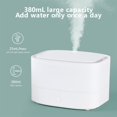 thumbnail image 4 of LACKUST Humidifiers for Bedroom,380ml Portable USB Humidifier, Quiet Travel Humidifier with Oil Diffuser, Night Light, and Auto Off for Baby, Bedroom, Car, Desk,White, 4 of 8