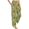 thumbnail image 3 of PISONIC Pineapples Printed Women's Pajama Pants, Comfy Pajama Bottoms With Pockets&Drawstring, 3 of 7