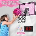 thumbnail image 2 of Canasta de baloncesto KAISASA Indoor Kids & Niñas, rosa con marcador, 2 of 7
