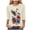 Beige, variant on 250 Anniversary USA 3/4 Sleeve Shirt for Women 250th Patriotic Shirts Casual American Flag and Stars Print Shirt (Blue, XL)