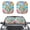 Sea Turtle Plumeria Starfish, variant on Renewold Southwestern American Tribal Wolf Car Windshield Sun Shade Set of 2 Foldable Front Windshield Sunshade Lightweight Sun Visor Universal Fit Most Vehicles