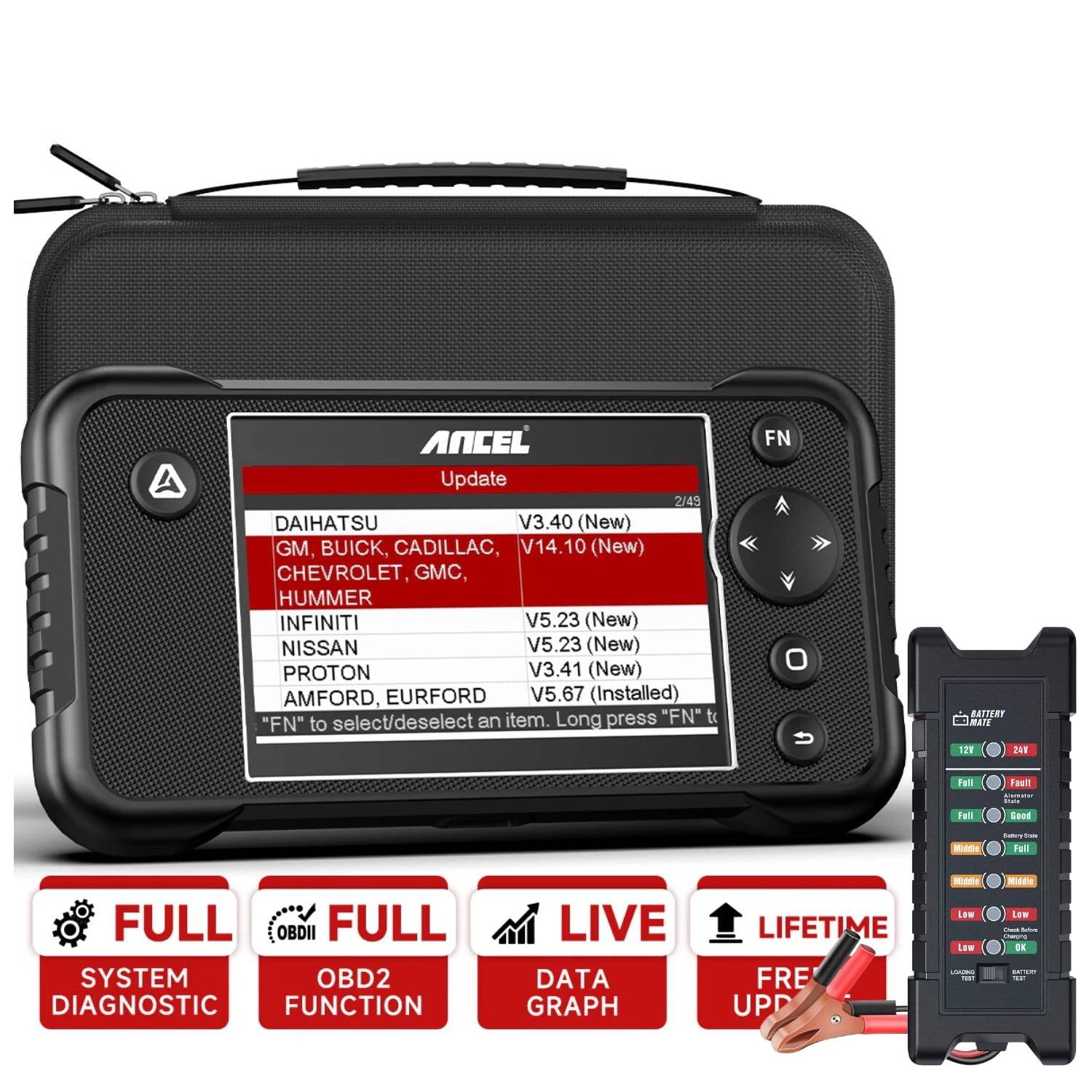 ANCEL Elite OBD2 All System Diagnostic Tool full obd2 function