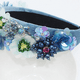 thumbnail image 3 of Diadema de cristal con cuentas de mariposa, aro de pelo ancho para mujer, accesorios para el cabello, diadema para la cabeza MFZFUKR CPB-DE-LYY1041-1, 3 of 5