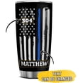 thumbnail image 2 of Police Gifts Personalized Thin Blue Line Tumbler US Flag Police Academy Graduation Gifts for Men Cops Officer Retirement Tumblers 20oz 30oz Stainless Steel Travel Cups, 2 of 7