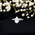 thumbnail image 3 of Kalapi Jewel 1.3 Ct Pear Cut Moissanite Engagement Ring - 14K White Gold Plated Ring - Elegant Moissanite Ring for Women's - Gift for Anniversary or Proposal - Stunning Jewelry for Her, 3 of 3