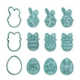 thumbnail image 2 of QTOCIO Easter Eggs Cookies Cutter Set Of 12 Create Delightful Easter Treats With Interesting Designs, 2 of 4