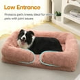 thumbnail image 5 of Sennaux Calming Dog Bed for Large Dogs Cats, Cozy Soft Plush Pet Bed Washable,XL, Pink, 5 of 8