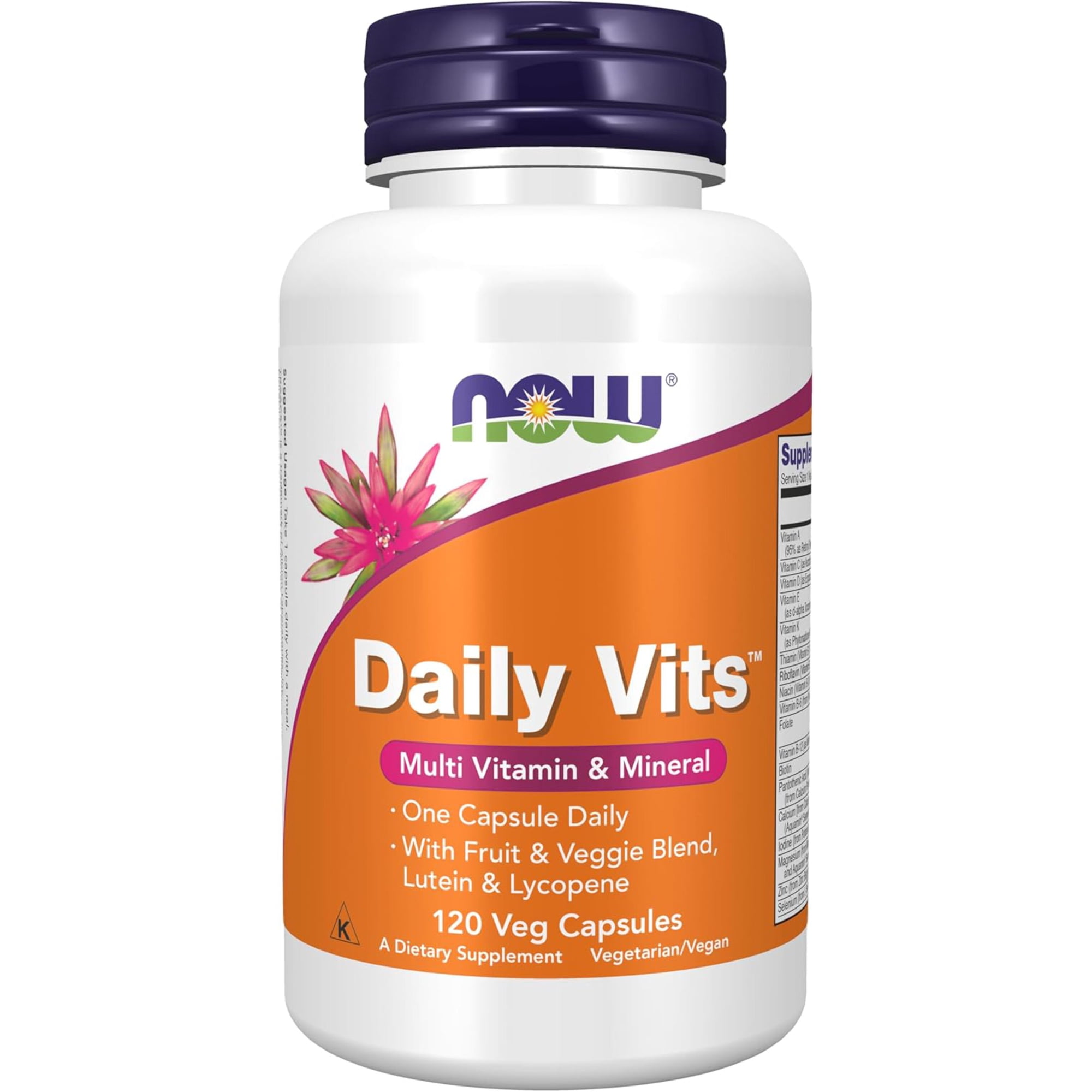 Daily Vits, Multi Vitamin & Mineral, 120 Veg Capsules, NOW Foods
