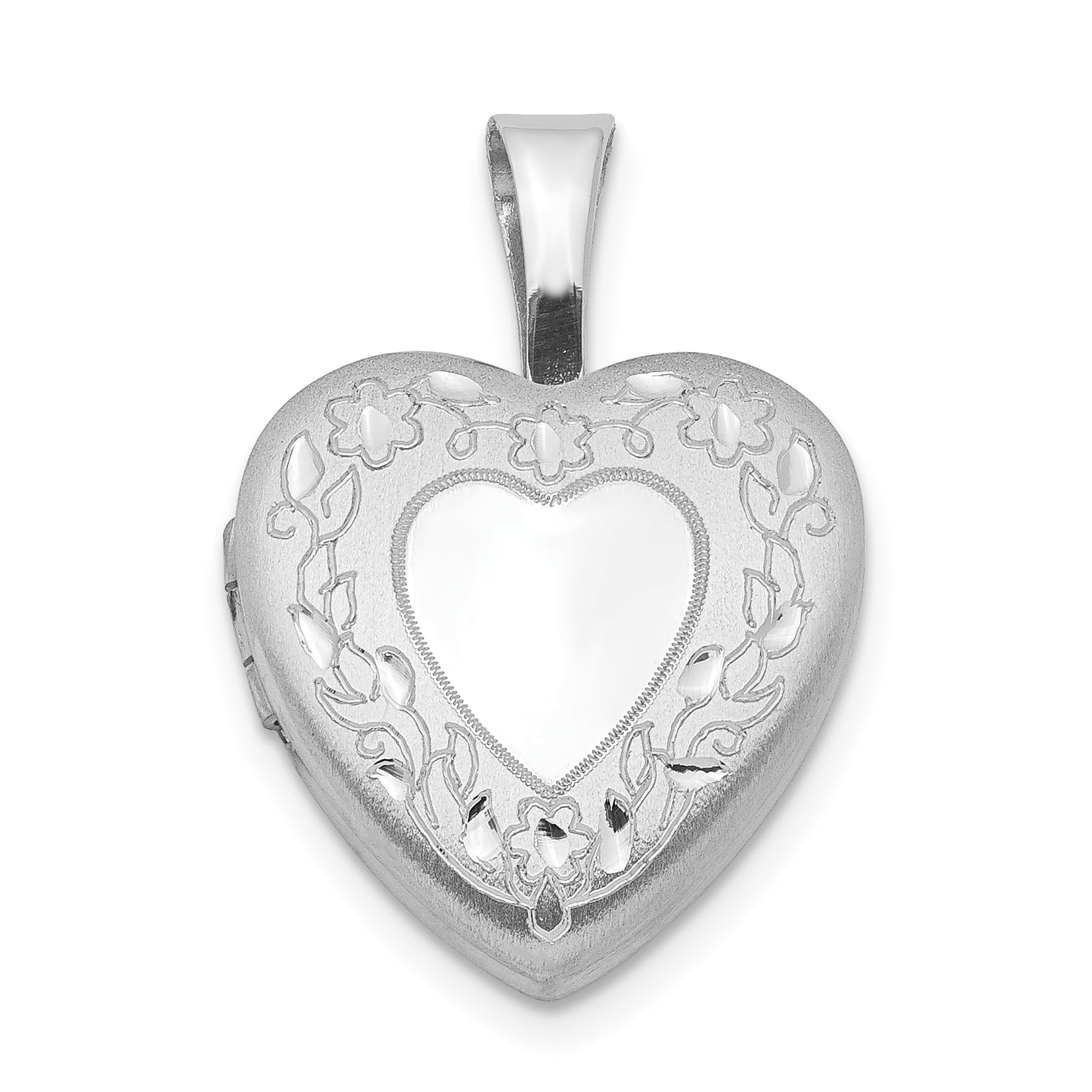 Solid 925 Sterling Silver Pendant Best Friends Charm 22mm x 12mm