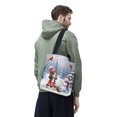 thumbnail image 3 of Hello Winter Beagle Football Snowman Welcome Snowy Morning All Over Print 3D Canvas Tote Bag Beagles Dog Lover Gifts Idea Reusable Handbag - 01012, 3 of 5