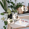 thumbnail image 5 of Raindrops 20pcs Wooden Bunny Napkin Rings for DIY Decoration, 5 of 6