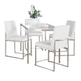 thumbnail image 4 of LumiSource Silver Fuji High Back Dining Set - 5 Piece, 4 of 6