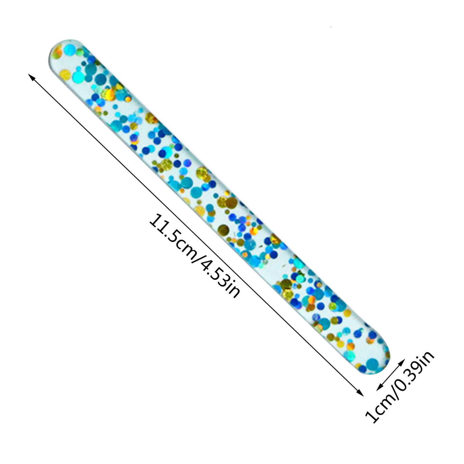 HannLk 50 pcs Reusable Multicolor Glitter Ice Cream Sticks Adorable Gifts Durable Use