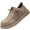 Khaki, variant on LARNMERN Steel Toe Shoes for Men Non-slip Loafer Shoe Comfortable Breathable Walking Sneakers