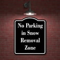 thumbnail image 2 of No Parking in Snow Removal Zone BLACK Aluminum Composite Sign 15''x18'', 2 of 9