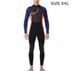 thumbnail image 2 of Trajes de neopreno SCR Traje de buceo de neopreno Cuerpo completo Manga larga Pantalones largos Traje de baño térmico de una pieza con cremallera trasera Traje de surf Hombre naranja XXL 1.5MM sidaley OD017110-17, 2 of 6