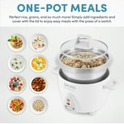 Aroma 6 Cup White Simply Stainless Pot - White, New