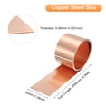 thumbnail image 2 of Uxcell Copper Sheet Roll 2500mm x 35mm x 0.08mm, 99.9% Pure Copper Strip Copper Flashing Metal Foil Plate for Electricity DIY Projects, 2 of 6
