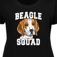 thumbnail image 4 of Inktastic Dog Beagle Squad Women's Plus Size T-Shirt, 4 of 5