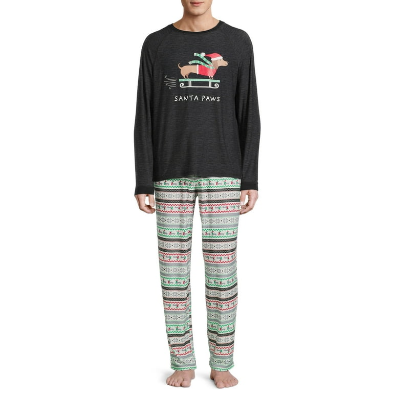 2 Piece Dachshund Hearts Long Tee Pajama Set 2 Piece Dachshund Hearts Long Tee Pajama Set