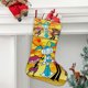 thumbnail image 2 of Mi Vida como Robot Adolescente Tema: Calcetines de Navidad, fino lino blanco para colgar en escaleras y chimenea, decoración navideña para el hogar, regalo de Navidad.54cm×38cm, 2 of 5