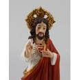 thumbnail image 2 of Sacred Heart of Jesus Christ Lord Catholic Religious 5 Inch Resin Colored Small Statue Figurine Decoration, 2 of 10