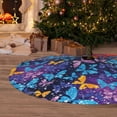 thumbnail image 6 of Rateoe Butterflies Of The Starry Sky Print Christmas Tree Skirt 30" for Xmas Holiday New Year Party Circle Tree Mat Ornaments Decoration, 6 of 7