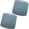 thumbnail image 1 of 2pcs Silicone Coasters Placemat Silicone Pot Holders Hollow Out Coasters Table Insulation Pads Tableware Insulation Mat Hot Pot Potholder Pot Rack Table Placemat Plate Mat Bowl Pad, 1 of 5