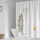 thumbnail image 3 of Cateissary Cortina de ducha de baño, cortina de baño de privacidad colgante, portátil, para Hotel, hogar, interior, baño, ducha de poliéster Juegos de accesorios de baño, 3 of 6