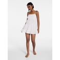 thumbnail image 2 of No Boundaries Woven Babydoll Sleep Dress, Women's XS-XXL, 2 of 5